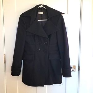 Black Pea Coat size S-M
